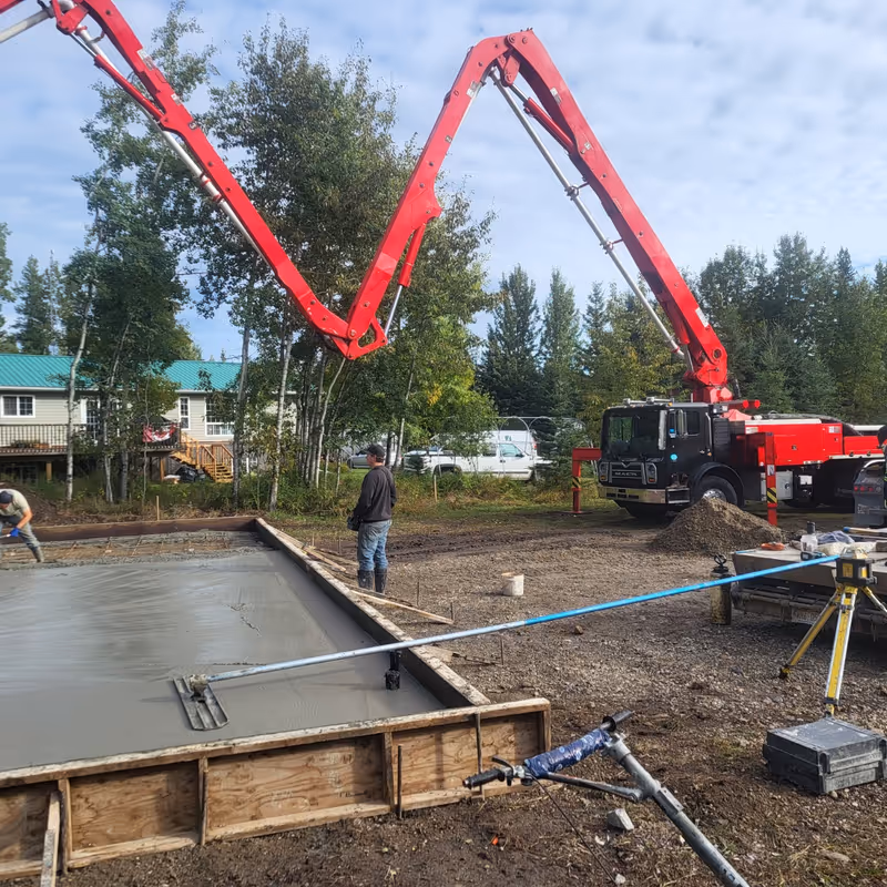concrete pad
